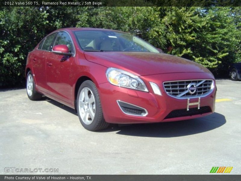 Flamenco Red Metallic / Soft Beige 2012 Volvo S60 T5