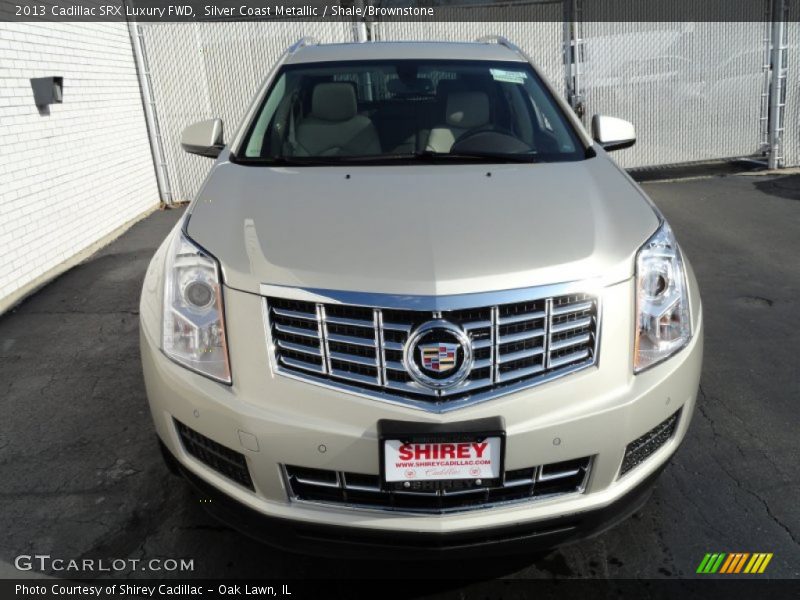Silver Coast Metallic / Shale/Brownstone 2013 Cadillac SRX Luxury FWD