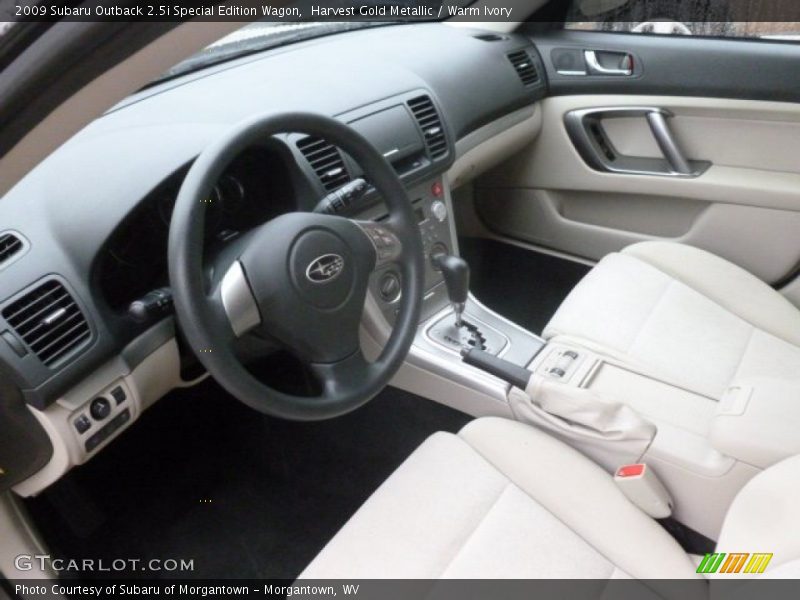 Warm Ivory Interior - 2009 Outback 2.5i Special Edition Wagon 