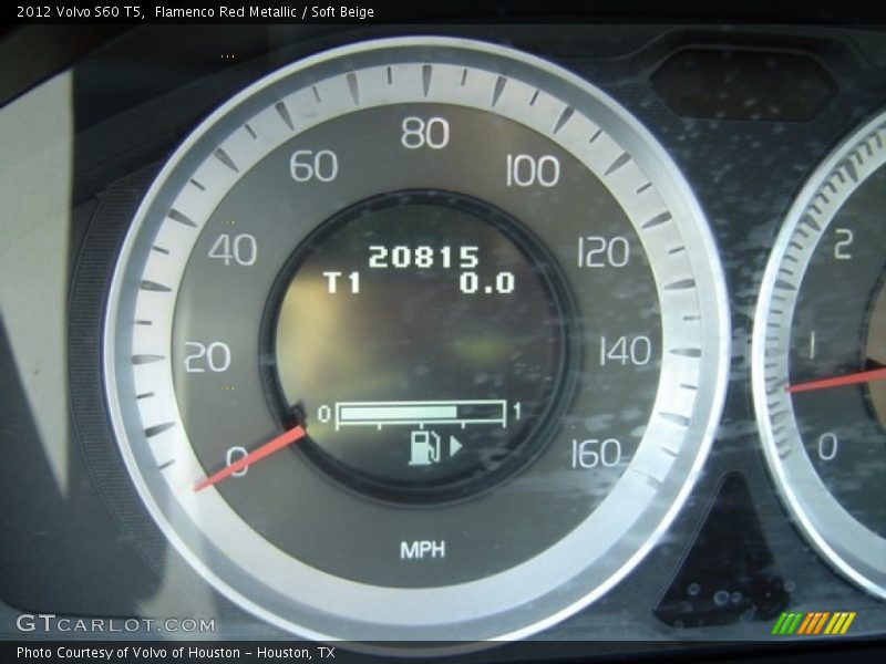Flamenco Red Metallic / Soft Beige 2012 Volvo S60 T5