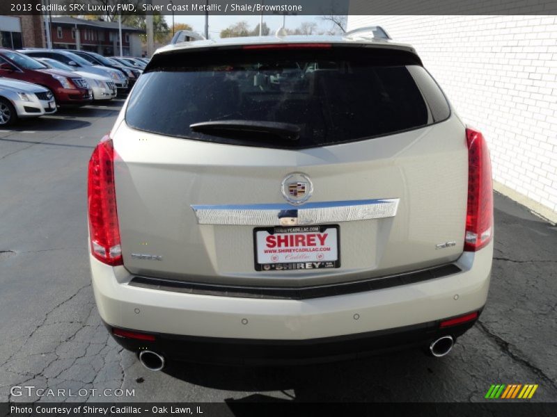 Silver Coast Metallic / Shale/Brownstone 2013 Cadillac SRX Luxury FWD