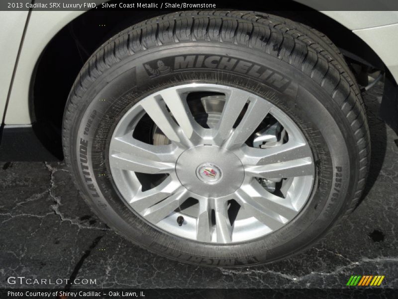 Silver Coast Metallic / Shale/Brownstone 2013 Cadillac SRX Luxury FWD