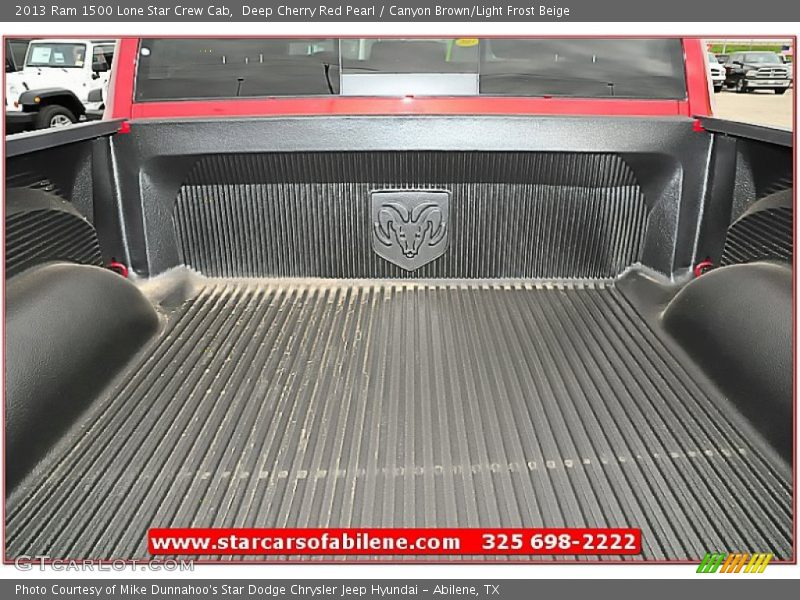 Deep Cherry Red Pearl / Canyon Brown/Light Frost Beige 2013 Ram 1500 Lone Star Crew Cab