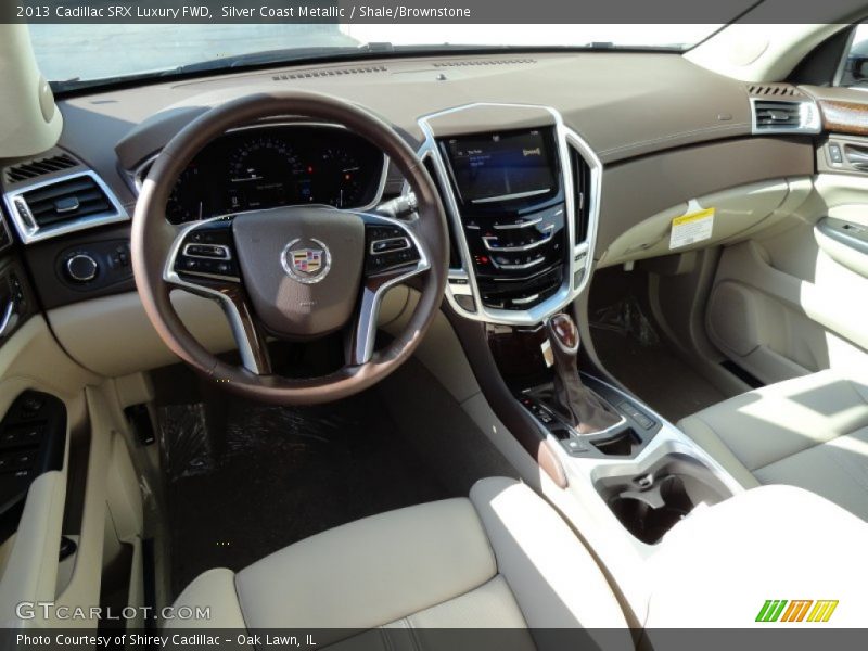 Silver Coast Metallic / Shale/Brownstone 2013 Cadillac SRX Luxury FWD