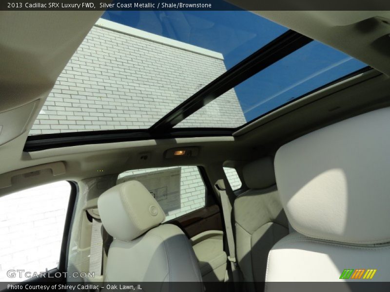 Silver Coast Metallic / Shale/Brownstone 2013 Cadillac SRX Luxury FWD