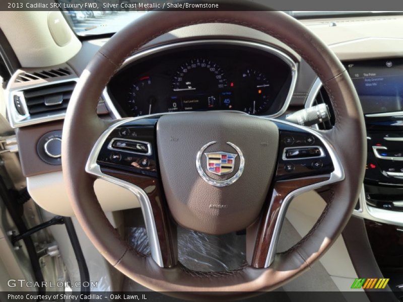 Silver Coast Metallic / Shale/Brownstone 2013 Cadillac SRX Luxury FWD