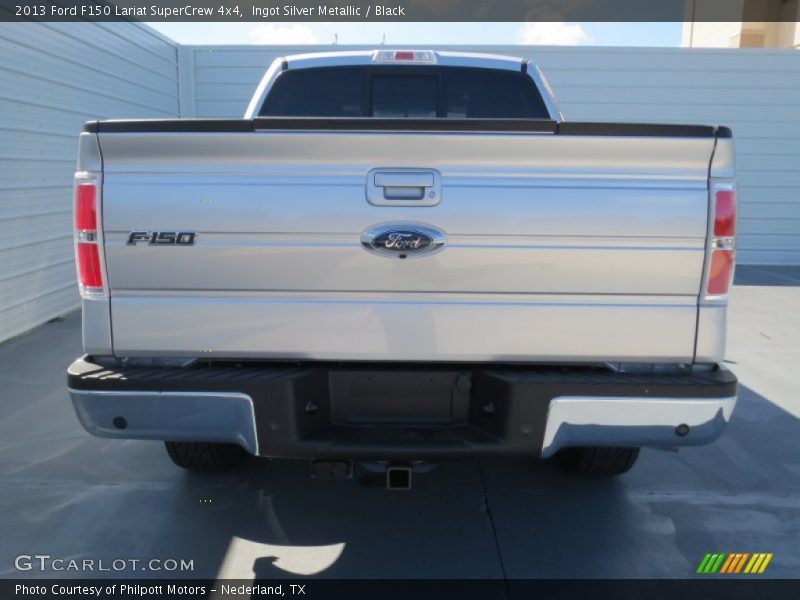 Ingot Silver Metallic / Black 2013 Ford F150 Lariat SuperCrew 4x4