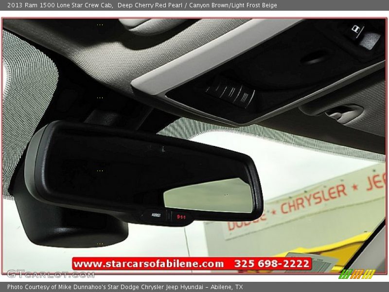 Deep Cherry Red Pearl / Canyon Brown/Light Frost Beige 2013 Ram 1500 Lone Star Crew Cab