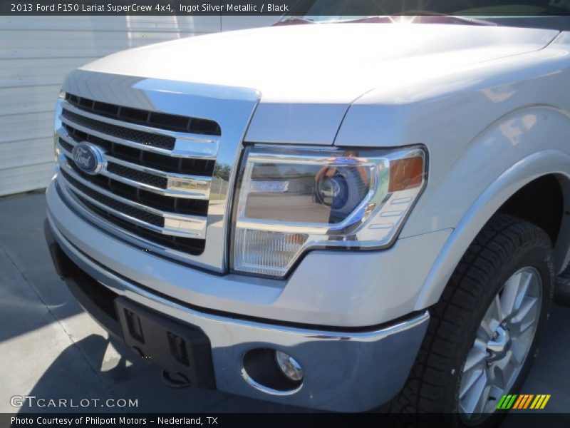 Ingot Silver Metallic / Black 2013 Ford F150 Lariat SuperCrew 4x4