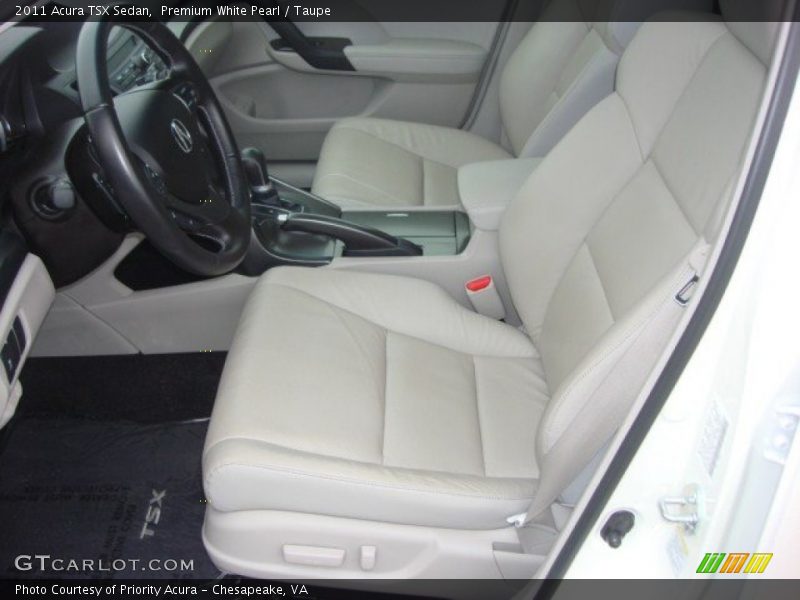 Premium White Pearl / Taupe 2011 Acura TSX Sedan