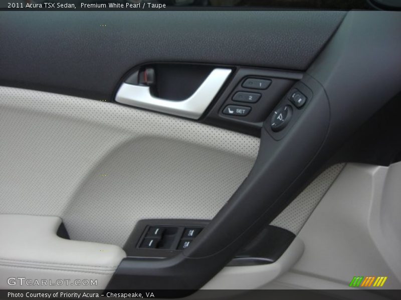 Premium White Pearl / Taupe 2011 Acura TSX Sedan