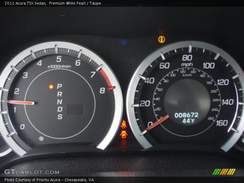 Premium White Pearl / Taupe 2011 Acura TSX Sedan