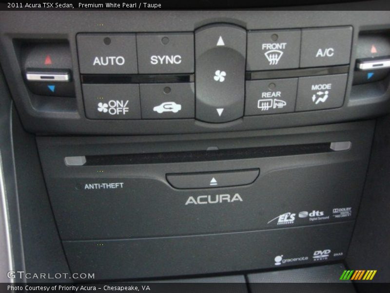 Premium White Pearl / Taupe 2011 Acura TSX Sedan