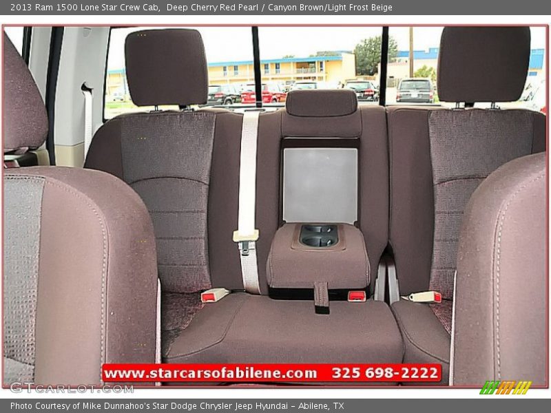 Deep Cherry Red Pearl / Canyon Brown/Light Frost Beige 2013 Ram 1500 Lone Star Crew Cab
