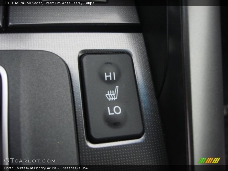 Premium White Pearl / Taupe 2011 Acura TSX Sedan