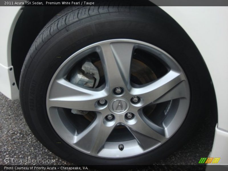 Premium White Pearl / Taupe 2011 Acura TSX Sedan