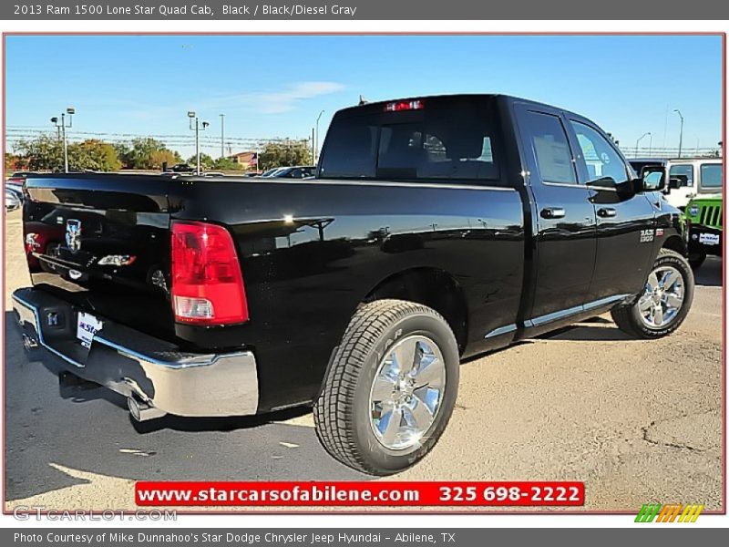 Black / Black/Diesel Gray 2013 Ram 1500 Lone Star Quad Cab