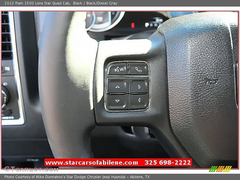 Black / Black/Diesel Gray 2013 Ram 1500 Lone Star Quad Cab