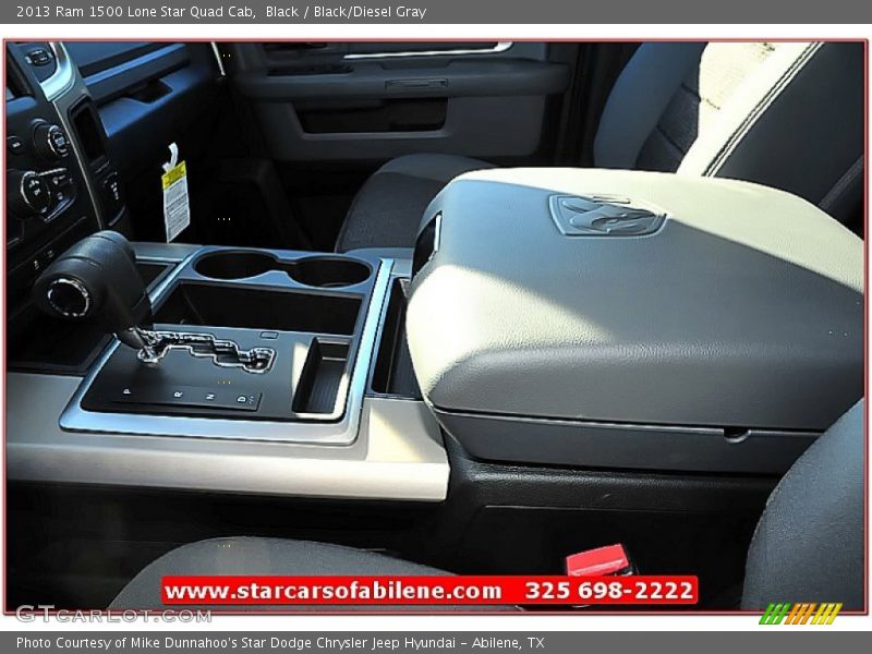 Black / Black/Diesel Gray 2013 Ram 1500 Lone Star Quad Cab