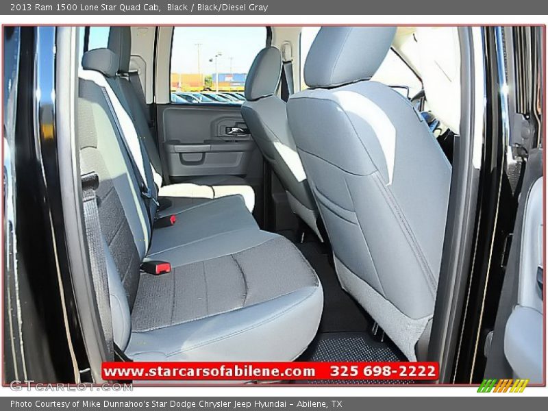Black / Black/Diesel Gray 2013 Ram 1500 Lone Star Quad Cab