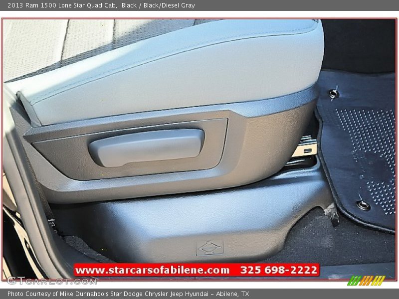 Black / Black/Diesel Gray 2013 Ram 1500 Lone Star Quad Cab