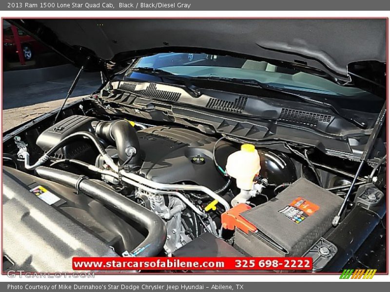 Black / Black/Diesel Gray 2013 Ram 1500 Lone Star Quad Cab