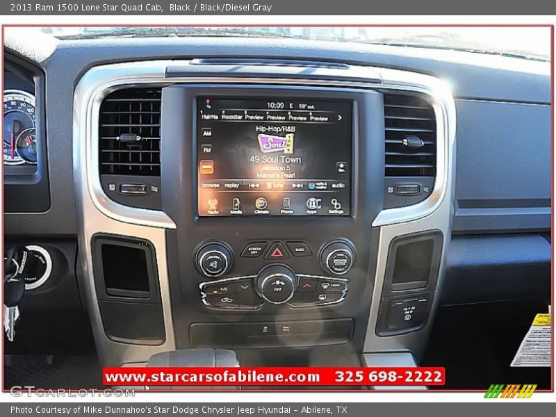 Black / Black/Diesel Gray 2013 Ram 1500 Lone Star Quad Cab