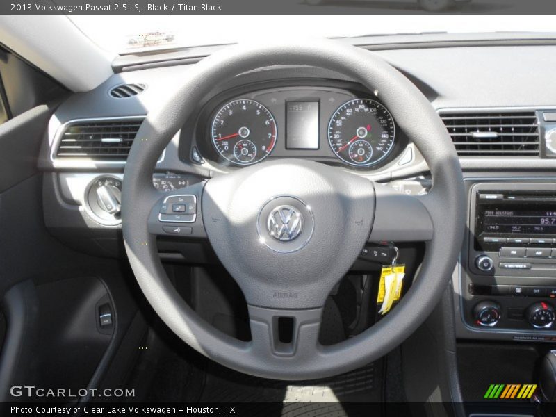 Black / Titan Black 2013 Volkswagen Passat 2.5L S