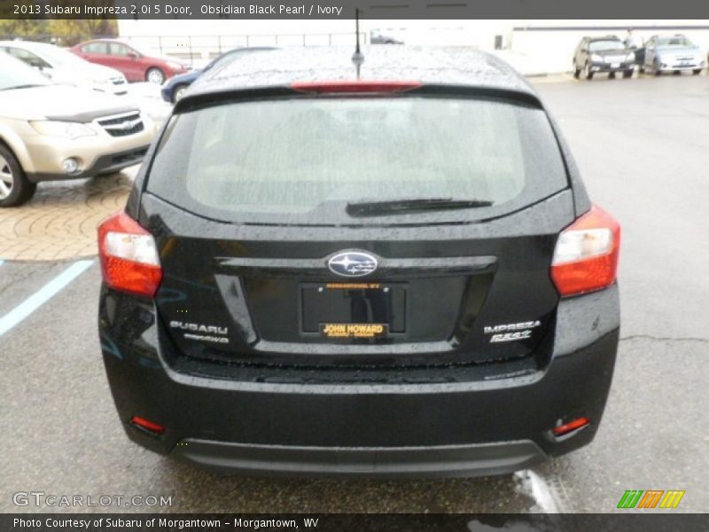 Obsidian Black Pearl / Ivory 2013 Subaru Impreza 2.0i 5 Door