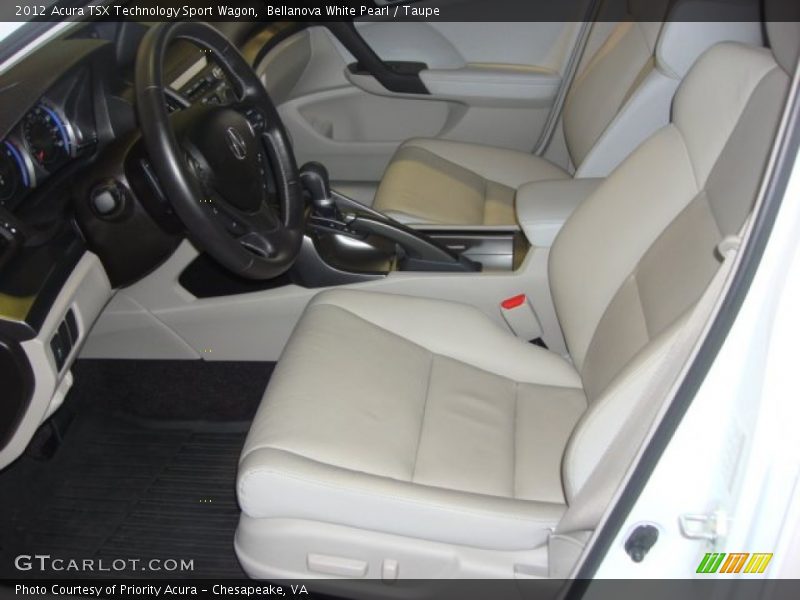  2012 TSX Technology Sport Wagon Taupe Interior