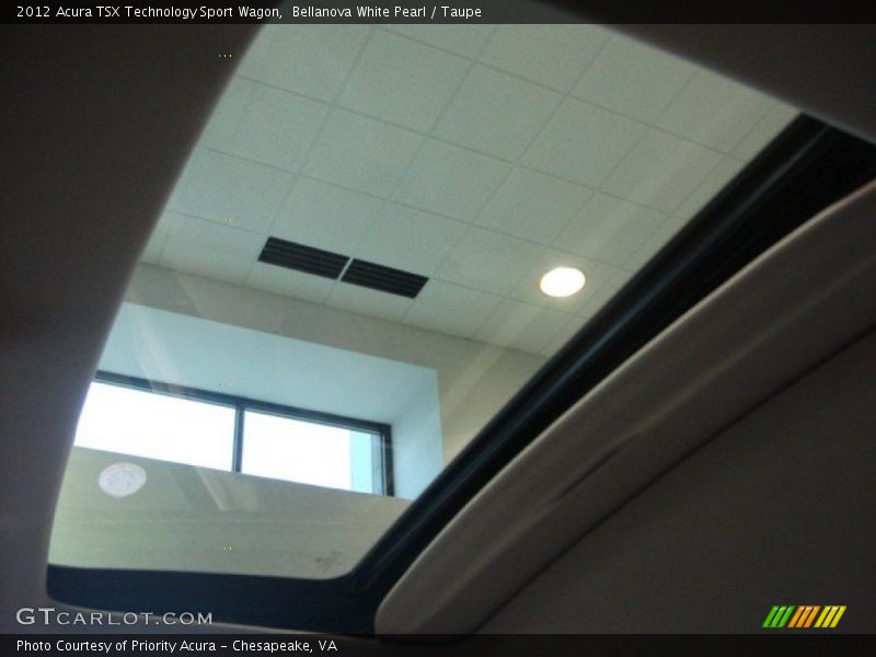 Sunroof of 2012 TSX Technology Sport Wagon