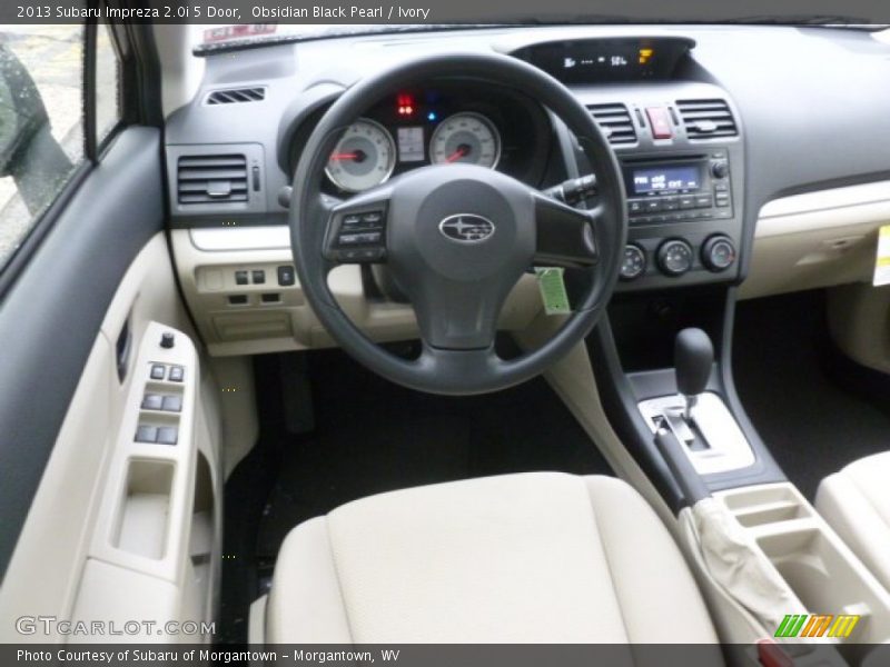 Obsidian Black Pearl / Ivory 2013 Subaru Impreza 2.0i 5 Door