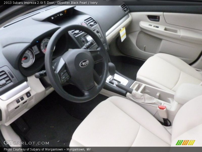 Obsidian Black Pearl / Ivory 2013 Subaru Impreza 2.0i 5 Door