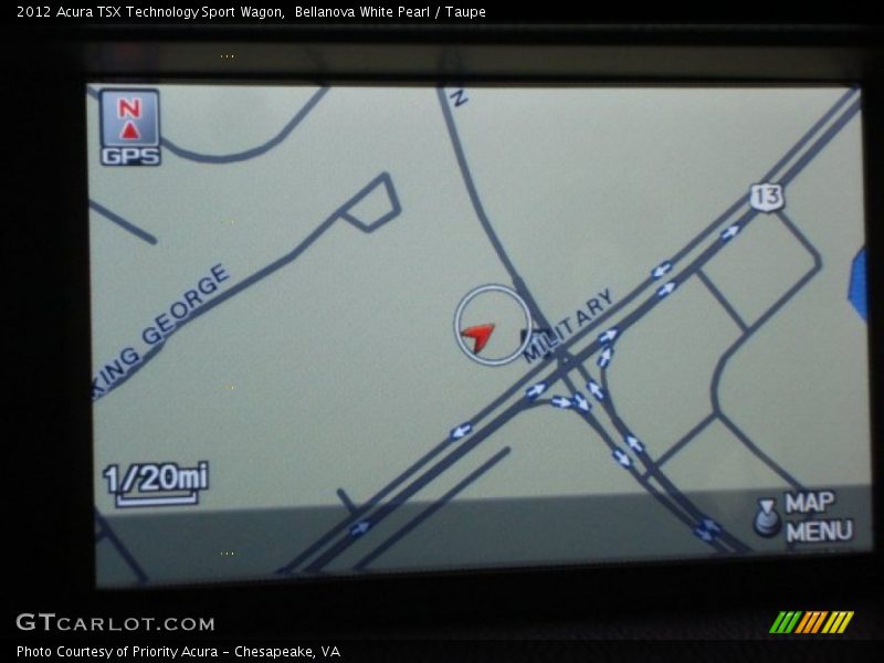 Navigation of 2012 TSX Technology Sport Wagon