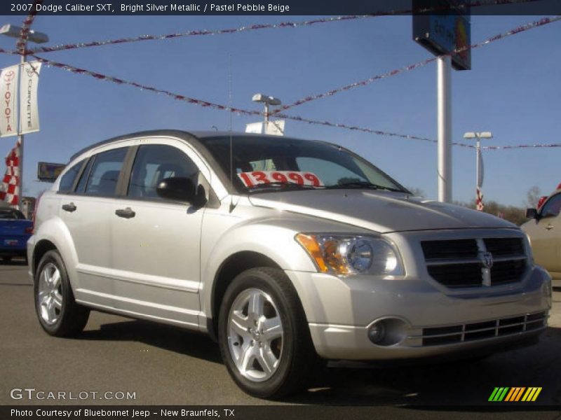 Bright Silver Metallic / Pastel Pebble Beige 2007 Dodge Caliber SXT