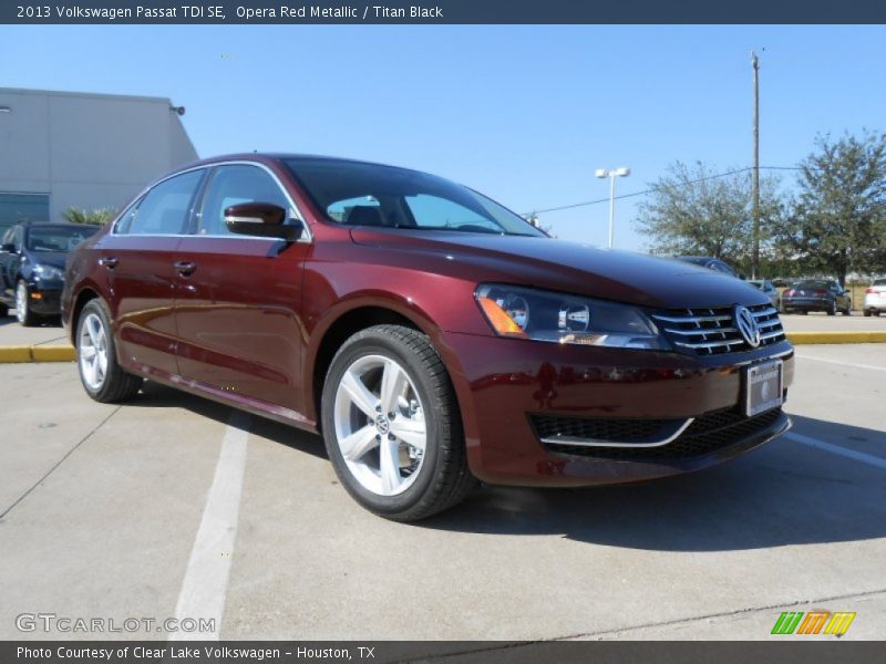 Opera Red Metallic / Titan Black 2013 Volkswagen Passat TDI SE
