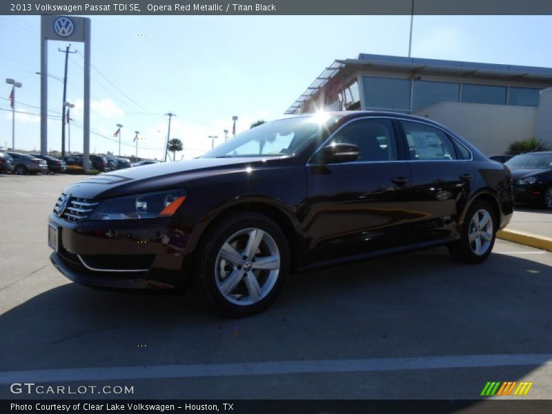 Opera Red Metallic / Titan Black 2013 Volkswagen Passat TDI SE