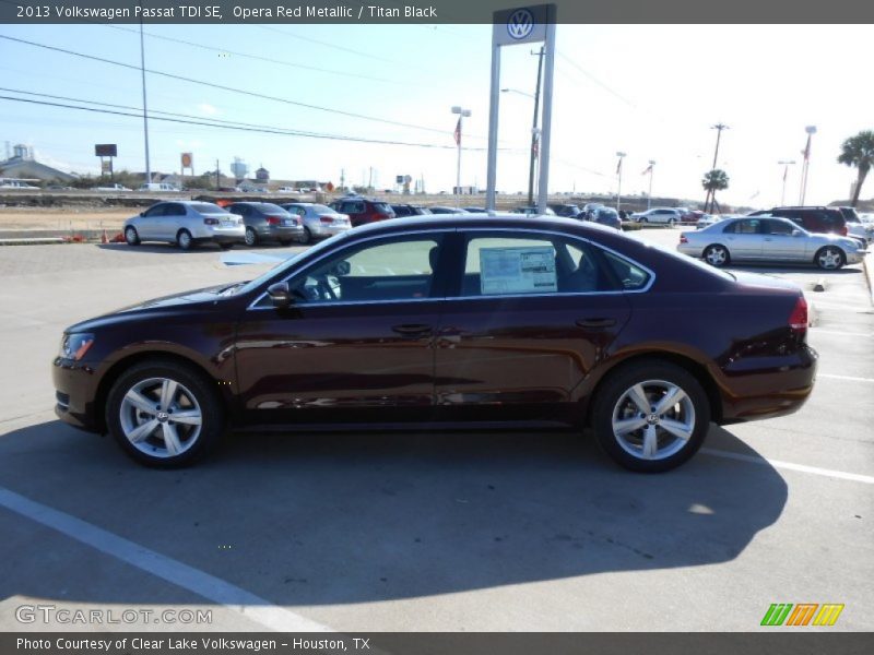 Opera Red Metallic / Titan Black 2013 Volkswagen Passat TDI SE