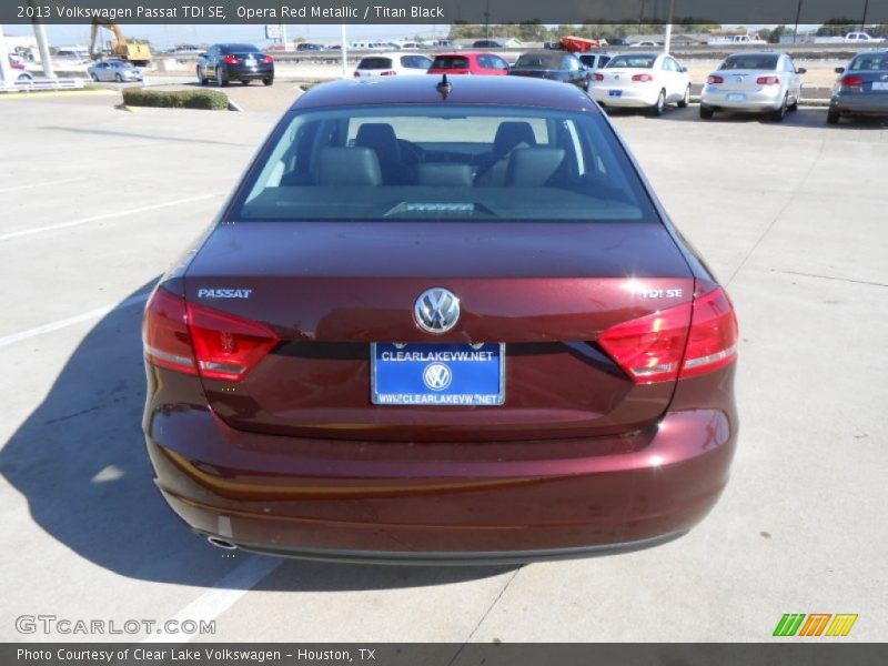 Opera Red Metallic / Titan Black 2013 Volkswagen Passat TDI SE