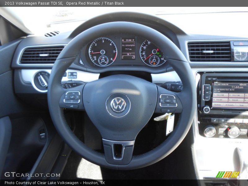 Opera Red Metallic / Titan Black 2013 Volkswagen Passat TDI SE