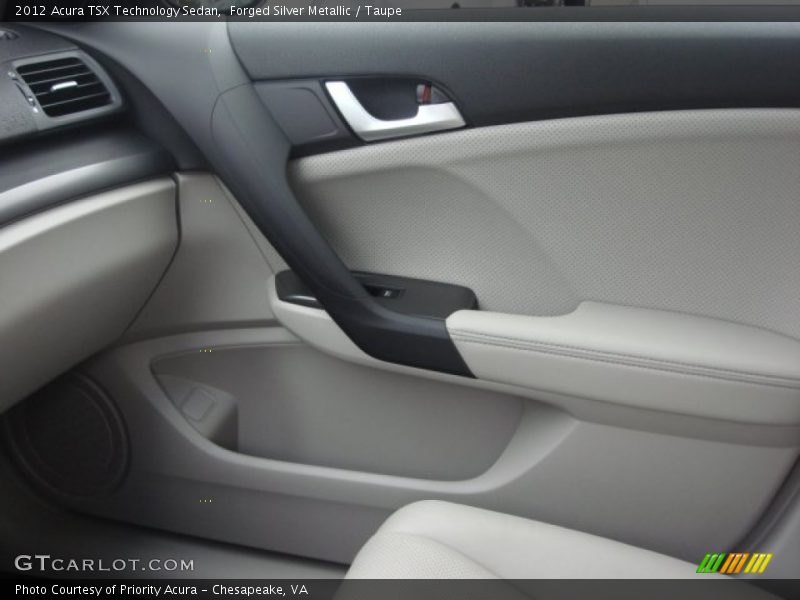 Forged Silver Metallic / Taupe 2012 Acura TSX Technology Sedan