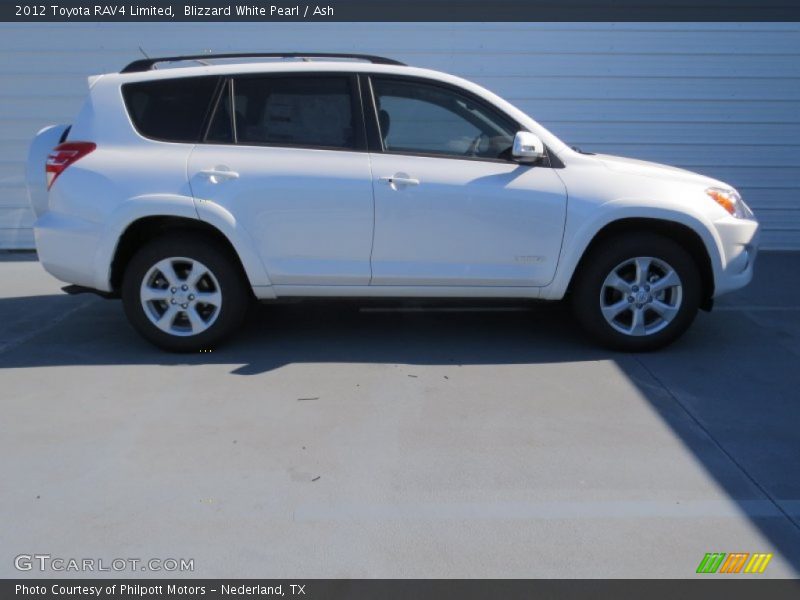 Blizzard White Pearl / Ash 2012 Toyota RAV4 Limited