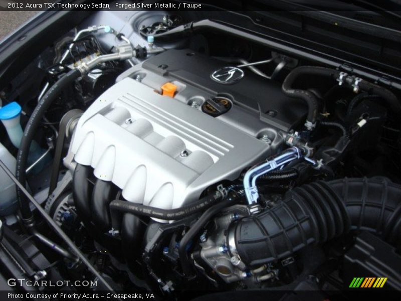 Forged Silver Metallic / Taupe 2012 Acura TSX Technology Sedan