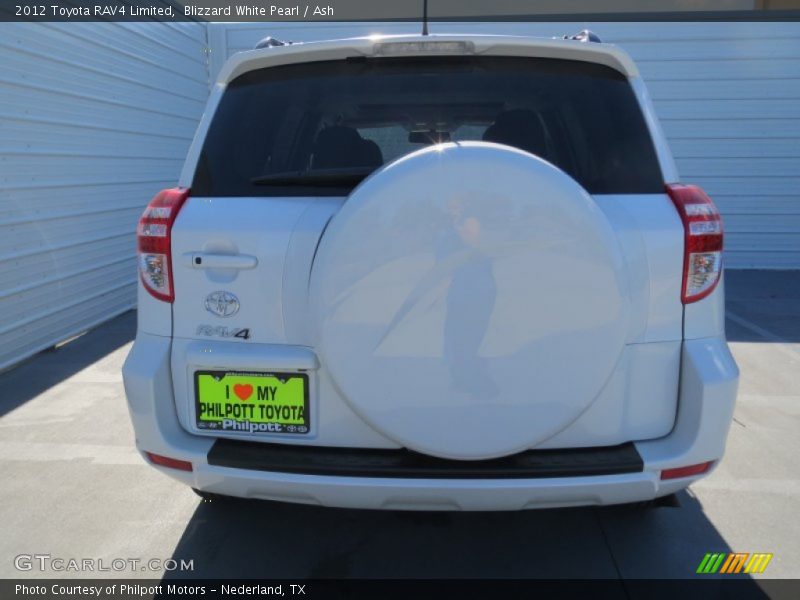 Blizzard White Pearl / Ash 2012 Toyota RAV4 Limited