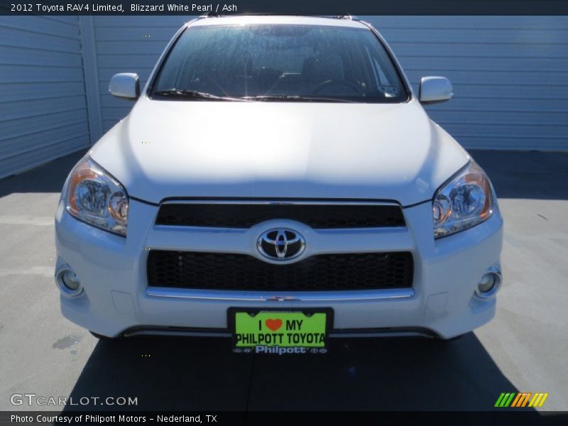 Blizzard White Pearl / Ash 2012 Toyota RAV4 Limited