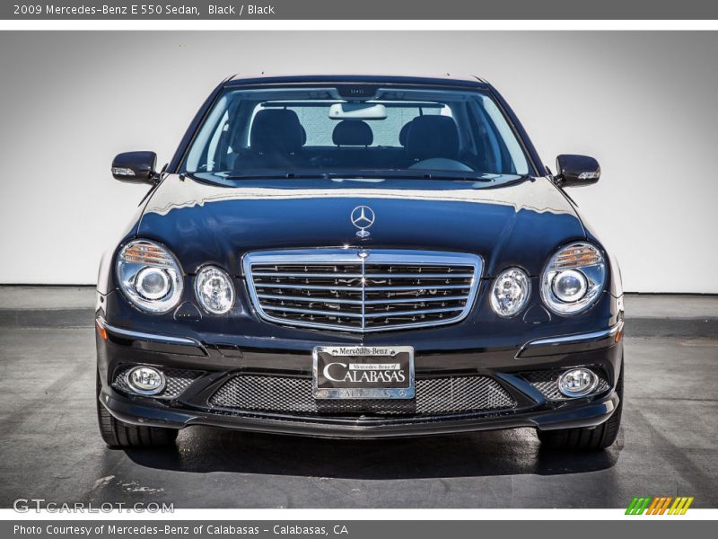 Black / Black 2009 Mercedes-Benz E 550 Sedan