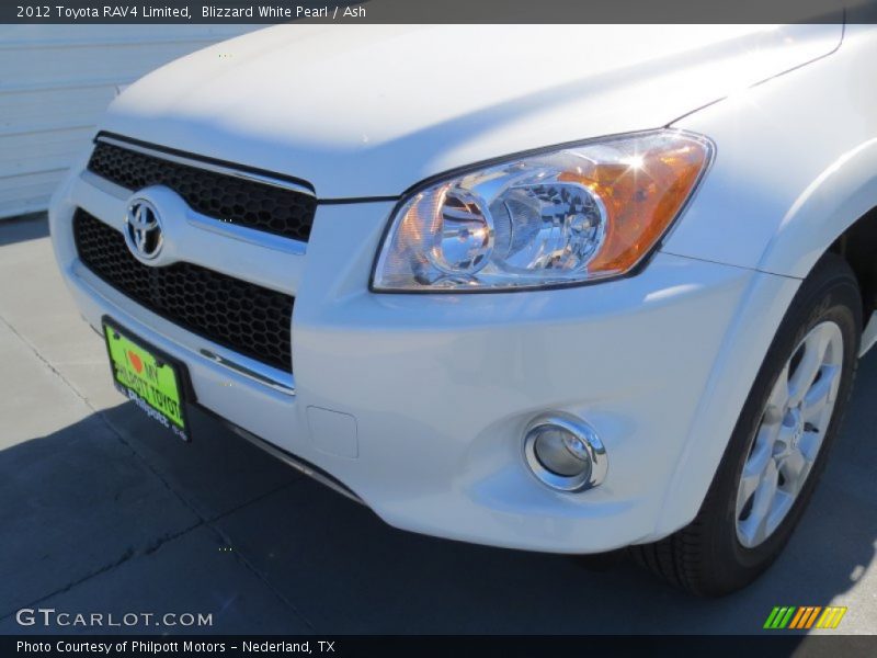 Blizzard White Pearl / Ash 2012 Toyota RAV4 Limited