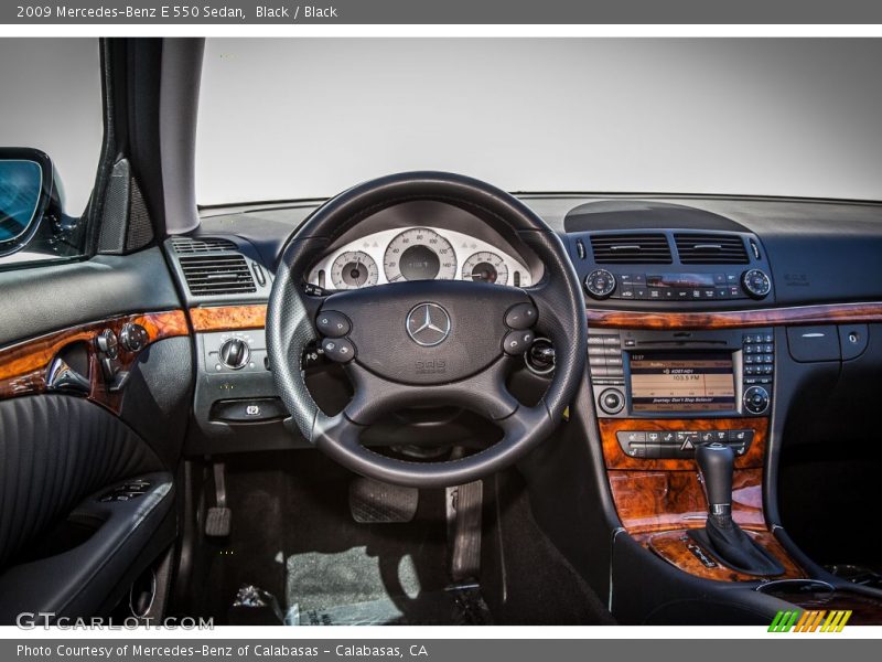 Black / Black 2009 Mercedes-Benz E 550 Sedan