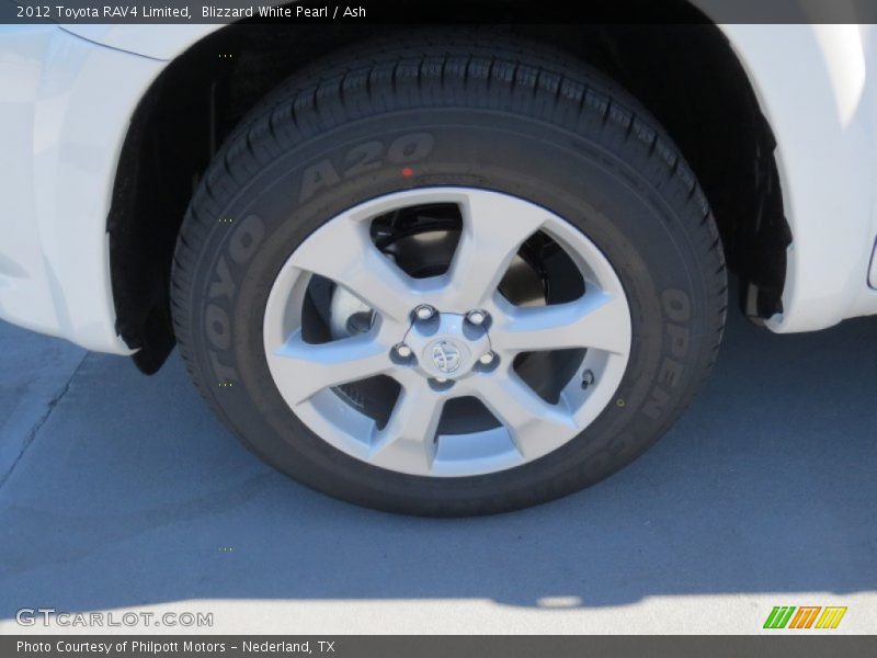Blizzard White Pearl / Ash 2012 Toyota RAV4 Limited