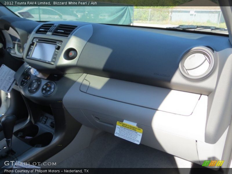 Blizzard White Pearl / Ash 2012 Toyota RAV4 Limited